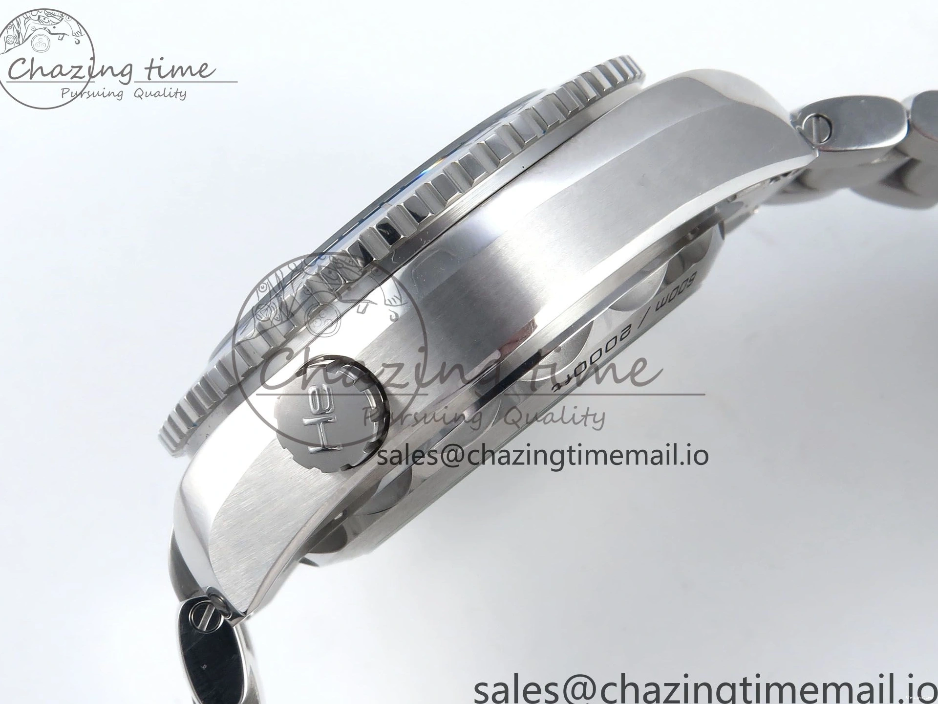 0125 FreshLook Planet Ocean Master Chronometer 600M 45.5mm SS SCF 1:1 Best Edition Black Bezel Black Dial on SS Bracelet A9900 Super Clone 7675